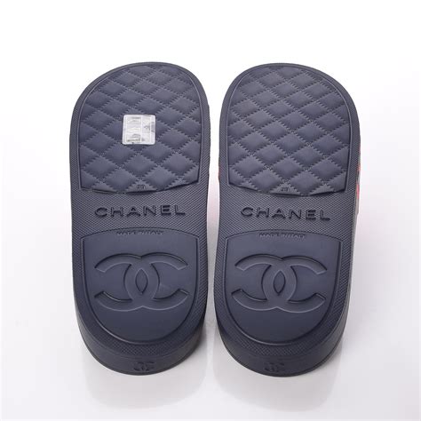 chanel rubber slippers|vintage chanel slippers.